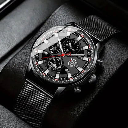 DEYROS Luxury Mens Business Quartz Wristwatch Calendar Fashion Men Casual Sports Watch for Men Gift