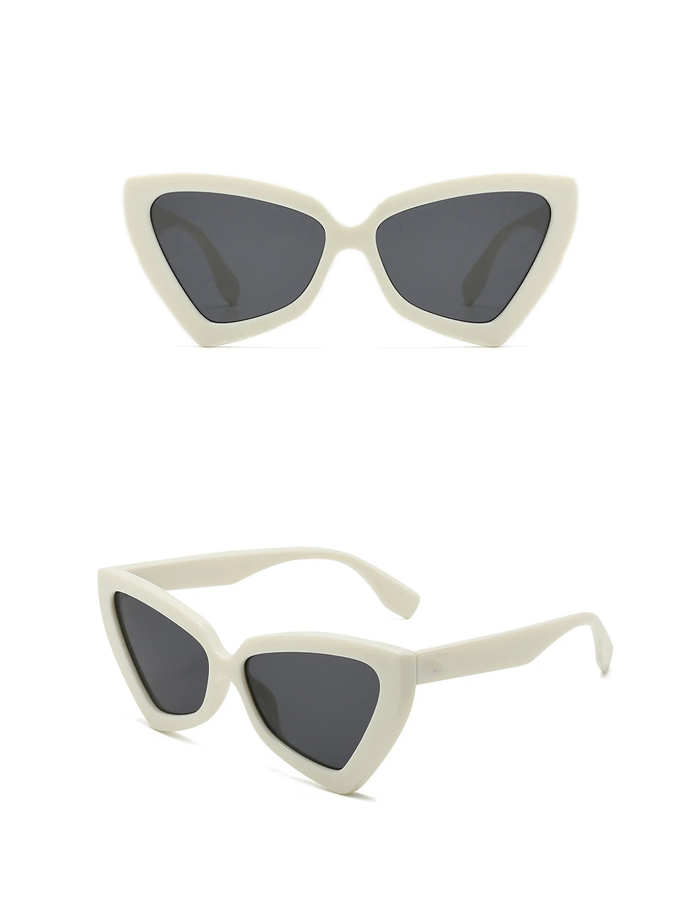 New Vintage Triangle Polygon Sunglasses Women Men Vintage Glasses Retro Cat Eye Sun Glasses Female Male Eyewear Eye Glasses