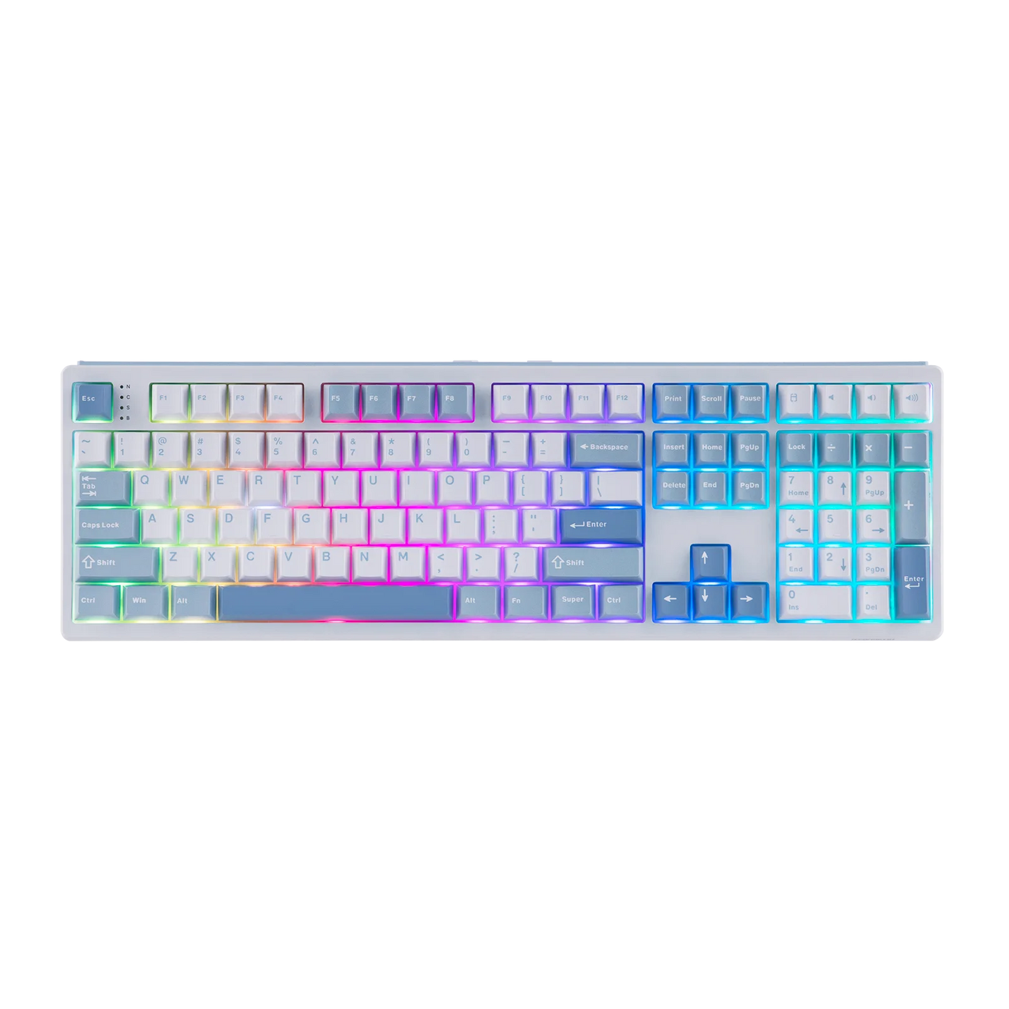 EPOMAKER TH108 100% Full Size Hot-Swap Gasket-Mounted Wired/Bluetooth/2.4Ghz Wireless Mechanical Keyboard with 10000mAh Battery