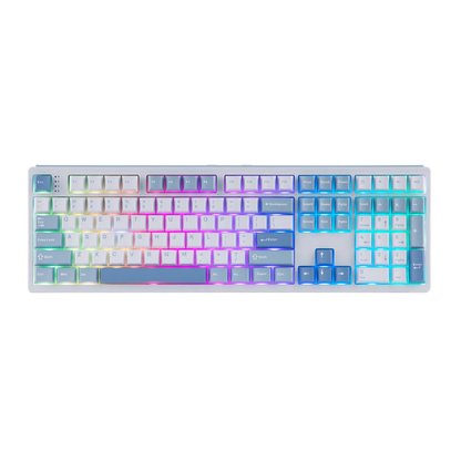 EPOMAKER TH108 100% Full Size Hot-Swap Gasket-Mounted Wired/Bluetooth/2.4Ghz Wireless Mechanical Keyboard with 10000mAh Battery