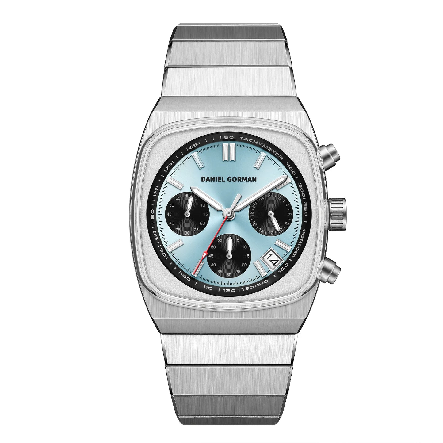 DG9008 Men Watch Original Fashion Brand Quartz Waterproof Luminous Watch For Man Three Small Dial Sport Moon Phase Watch