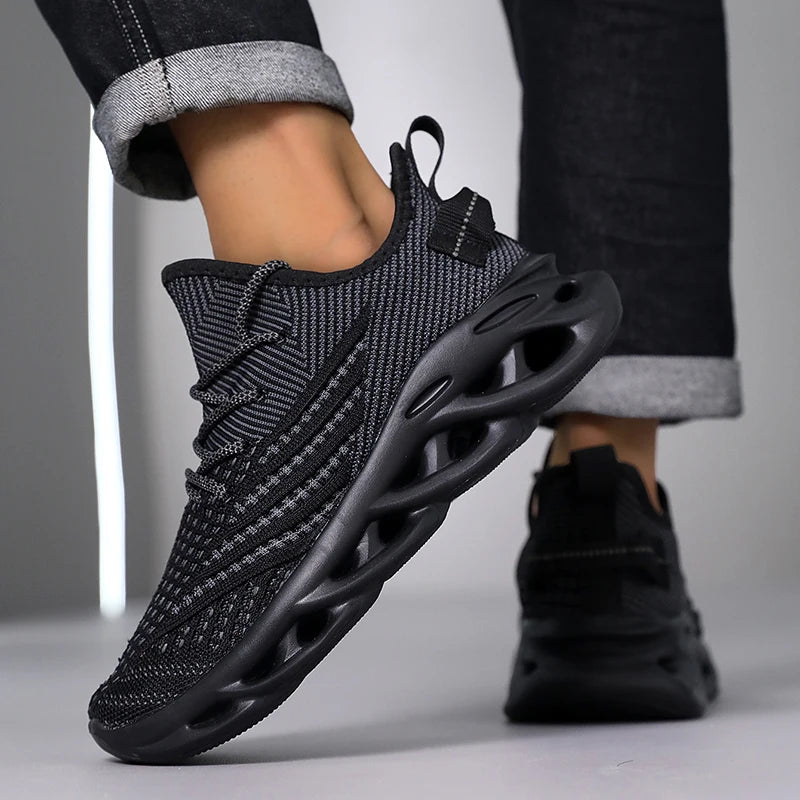 Sneakers da uomo comode e traspiranti in mesh, scarpe da tennis outdoor sportive per running, palestra e jogging, leggere e basse, scarpe da camminata da uomo