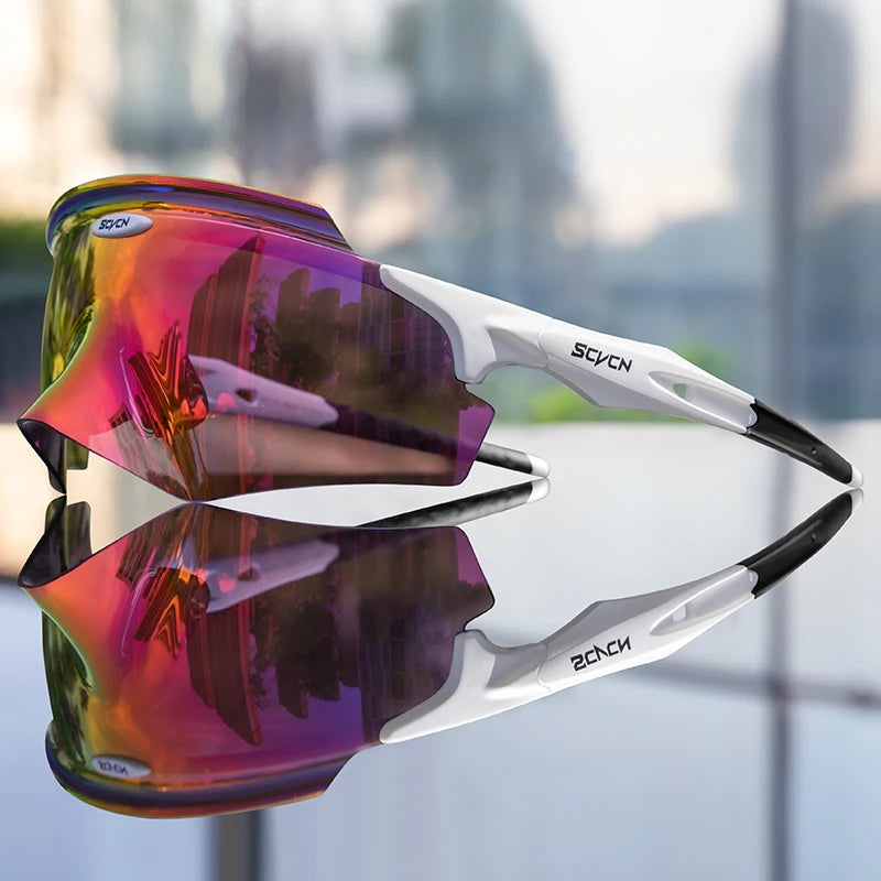 Scvcn Men's Cycling Glasses Outdoor Sport Runing Sunglasses Women MTB Bike Bicycle Goggles Road Riding Fishing Hiking Eyewear