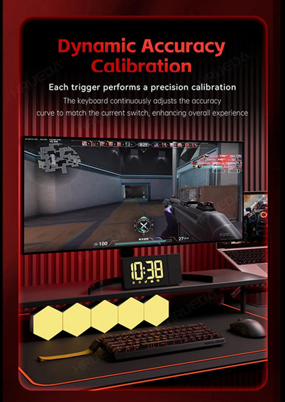 MADLIONS Mad 60he Mad60HE Mad 68HE Teclado mecánico para gaming personalizado con interruptor magnético, cableado, hot swap y tasa de sondeo de 8K