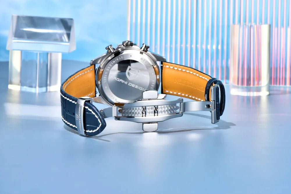 PAGANI DESIGN Watches 2026 New Strong Luminous Luxury Quartz Men Watch Fashion Leather Watch For Men Sapphire Glass Chronograph