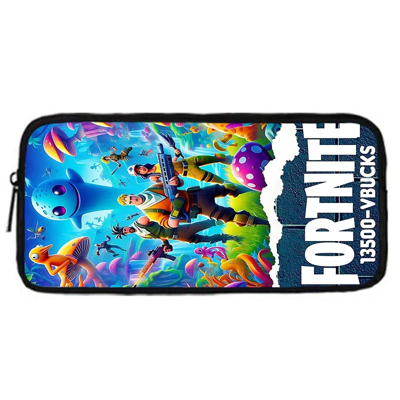 New Game FortniteS Child School Backpack With Shoulder Bag Pencil Bags School Bags for Boys Girls Best Gift