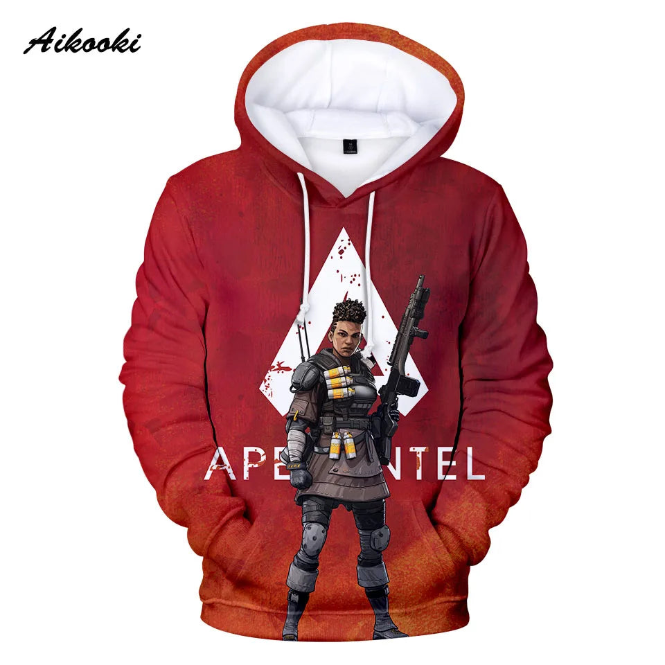 Personality 3D Printed Game Apex Legends Hoodies Sweatshirts Men Women High Quality Hoody Game Long Sleeve Plus Size Hoodies