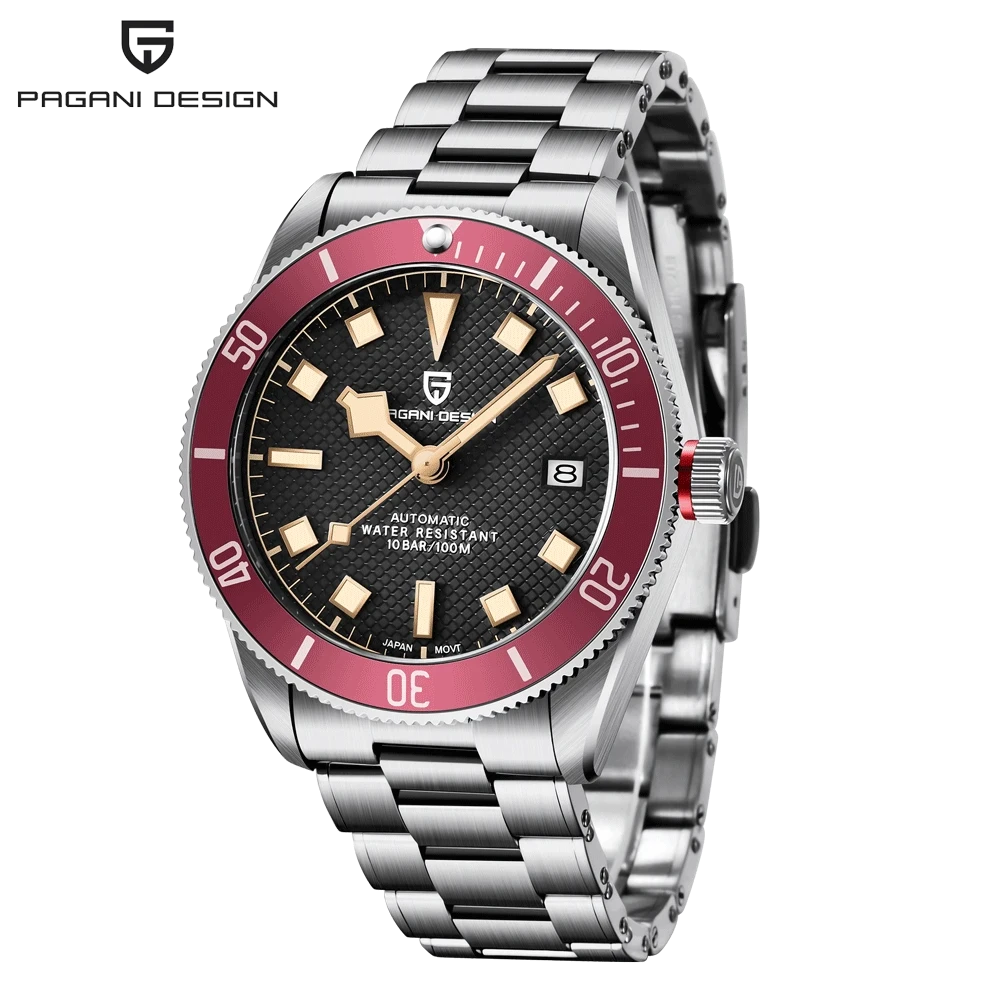 PAGANI DESIGN BB58 Men's Watches Mechanical Watch For Men Luxury Automatic Watch Men NH35 Movt Waterproof Reloj Hombre PD-1671