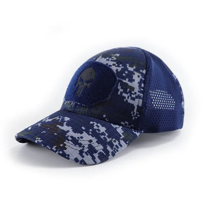 New Camo Baseball Cap for Men, Tactical Military Style with Velcro Patch, Outdoor Hiking Sun Hat & Peak Cap