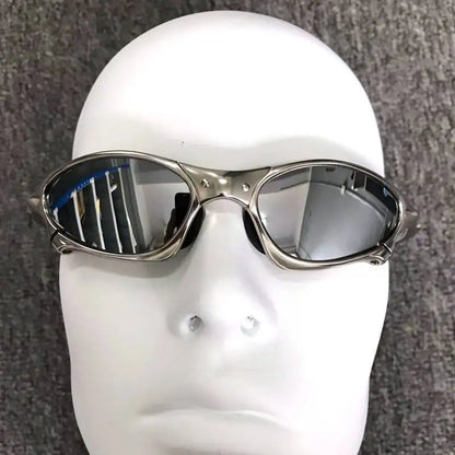 MTB Man Polarized Sunglasses Cycling Glasses UV400 Fishing Sunglasses Metal Bicycle Goggles Cycling Eyewear Riding Glasses H8-3