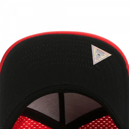 LEGEND Snapback Red Mesh Breathable Quick Dry Flat Brim Baseball Cap Men Women Outdoor Hiking Running Sports Hat