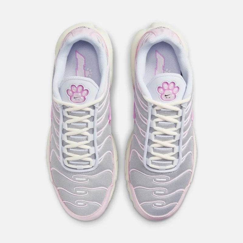Nike Claw Print Limited Edition Full-Length Air Cushion Cushioning Training Women's Running Shoes New Air Max Plus High Grip Comfortable Fitness Sports Running Shoes Pink Series Fresh and Eye-Catching Fashionable Shopping Cas