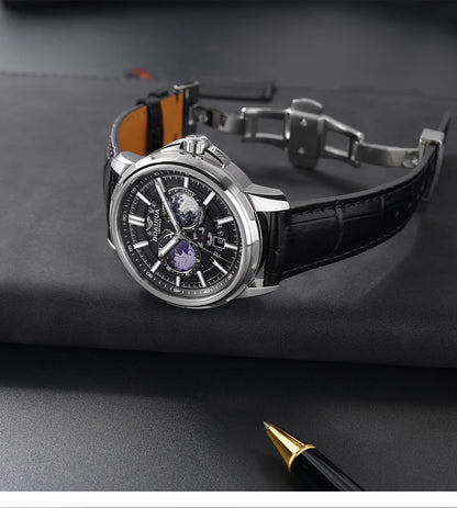 BORIAGE(BOAIJIUA) Fully Automatic Mechanical Men's Watch Original Design Mechanical Watches  Waterproof Luminous Wristwatch