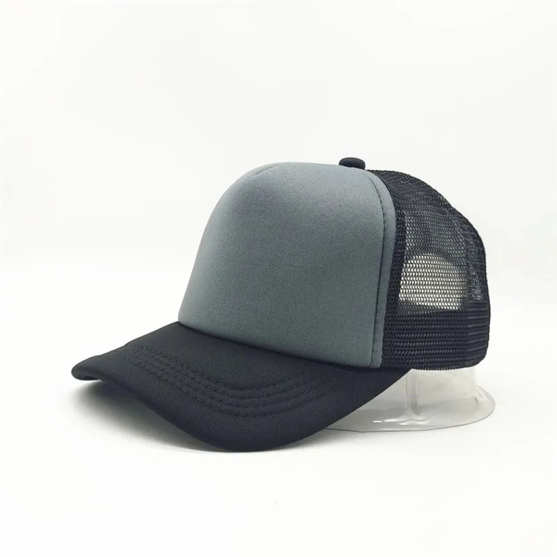 Customized Logo Mesh Baseball Caps Men Women 5 Panel Cheaper Trucker Hats Sports Team Snapback Caps Summer Sun Dad Hat Gorras
