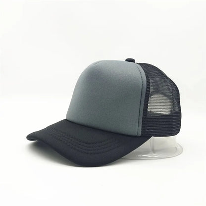 Customized Logo Mesh Baseball Caps Men Women 5 Panel Cheaper Trucker Hats Sports Team Snapback Caps Summer Sun Dad Hat Gorras