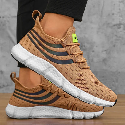Men Casual Sports Shoes Breathable Lightweight Sneakers Anti-slip Flats Outdoor Running Walking Tenis Athletic Jogging Shoes