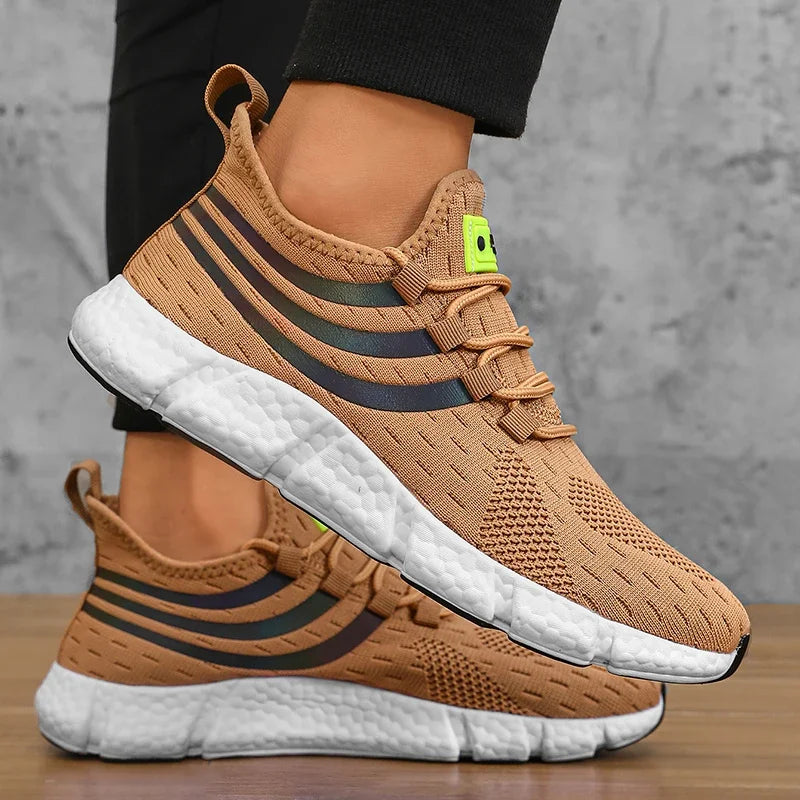 Chaussures de dehors Décontractées pour Homme, Baskets Légères et Respirantes, Plates, Anti-Allure, Course en Plein Air, Marche, Tennis, d'Athlétisme, Jogging