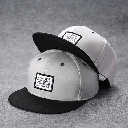 Men's Letter Embroidery All-match Flat Brim Baseball Cap Ladies Summer Hip Hop Hats Outdoor Shade Adjustable Casual Peaked Caps