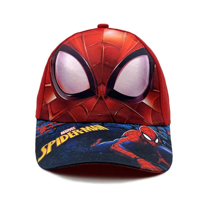 Marvel Spring and Autumn New Children's Anime Spider Man Duck Tongue Hat Sunscreen Sunscreen Hat Baseball Hat