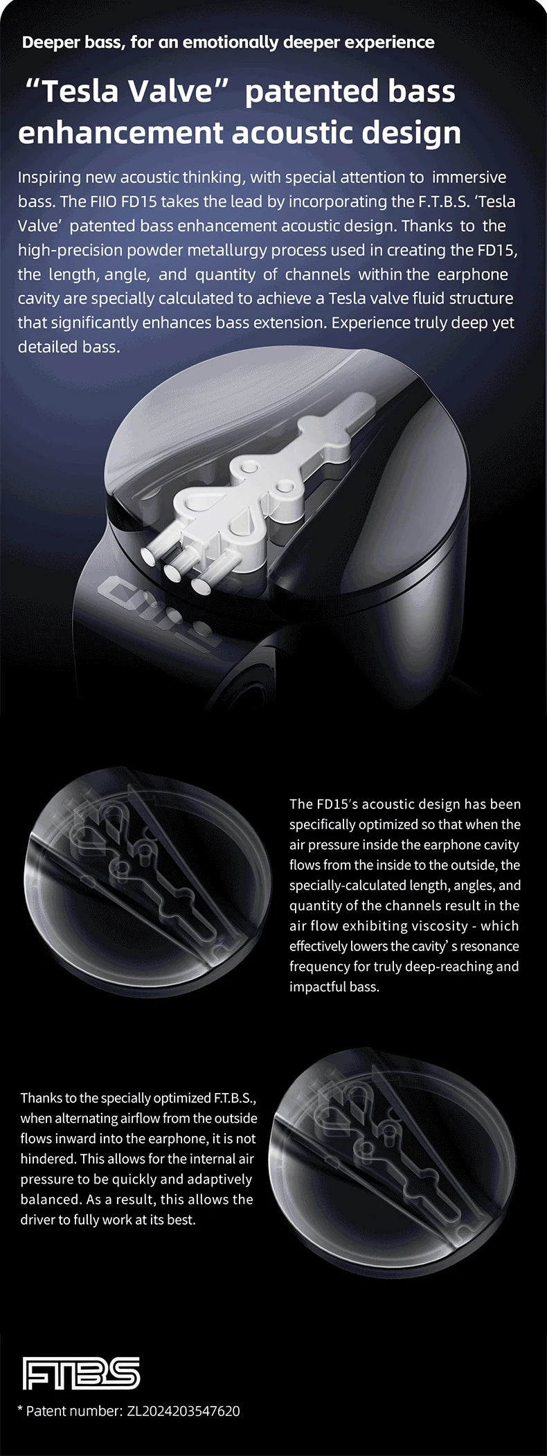 FiiO FD15 Hi-Res Dynamic Driver In-Ear Earphones, 13.8mm DLC Wired HiFi Earbuds with Magnalium Driver, MMCX Detachable Cable, Audiophile In-Ear Monitors