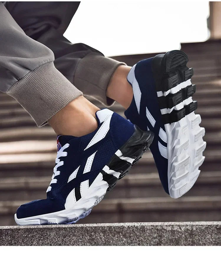 Brand trend size 46 47 48 men's wear-resistant cushioning thick-soled fitness sneakers, outdoor breathable running shoes for men