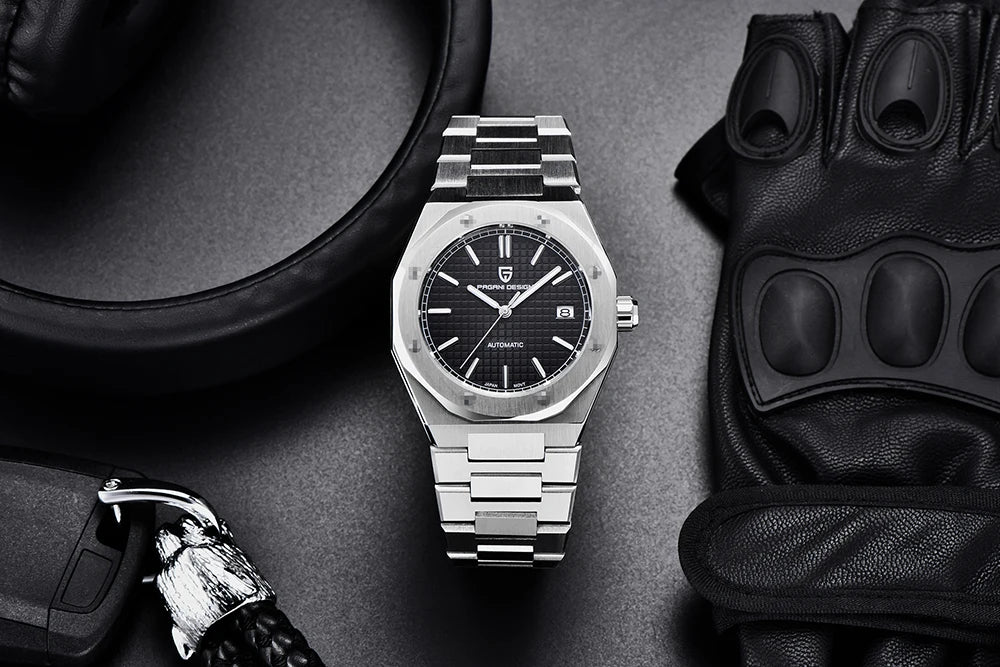 PAGANI DESIGN MIYOTA 8215 Men Automatic Mechanical Watches 40MM Sapphire Stainless Steel Waterproof Luminous Wrist Watch