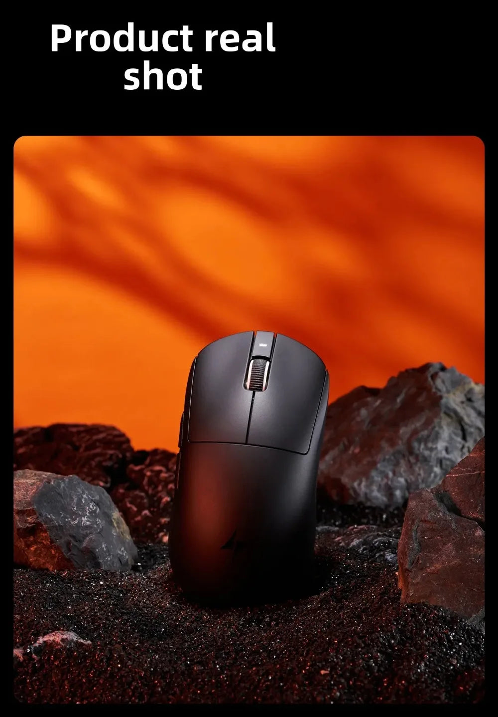 Ratón gaming inalámbrico Bluetooth ATK Dragonfly A9, diseño ergonómico, respuesta rápida, PAW3950 Ultra, 800mAh, ligero, 8KHz, esports