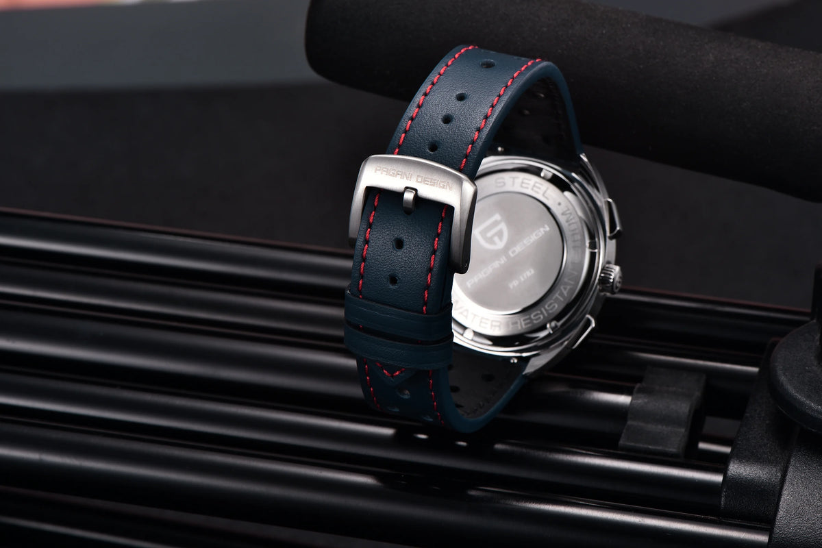 PAGANI DESIGN 2025 New Panda Dial Men Watches Luxury Quartz Watch For Men Japan VK63 Sport Chronograph Sapphire glass Wristwatch