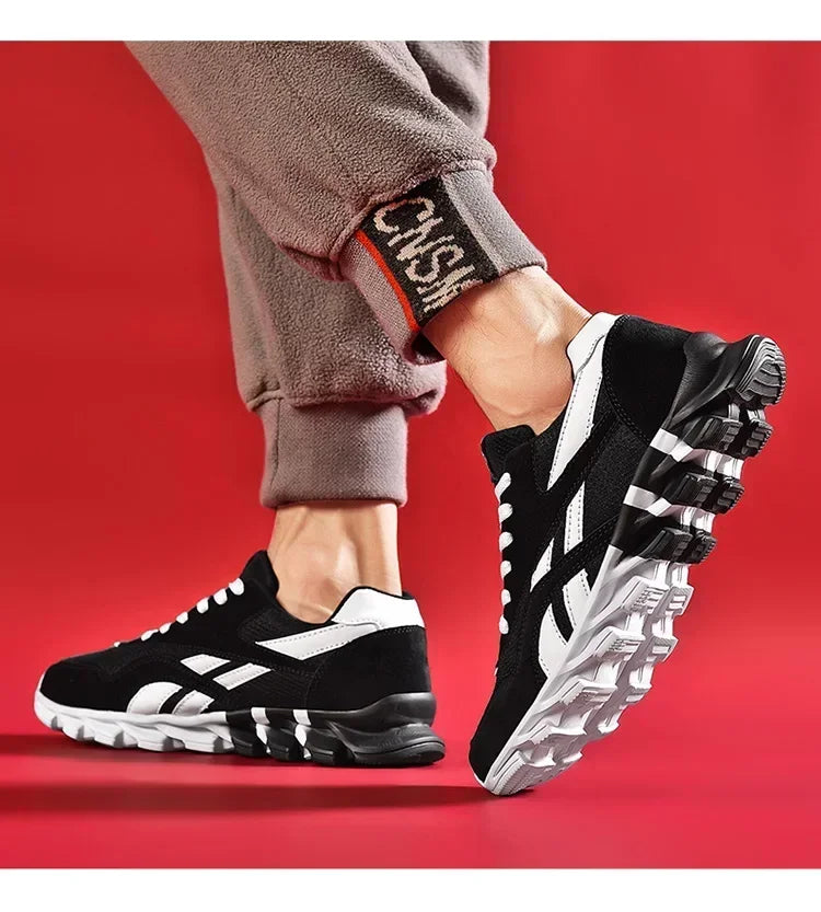 Brand trend size 46 47 48 men's wear-resistant cushioning thick-soled fitness sneakers, outdoor breathable running shoes for men