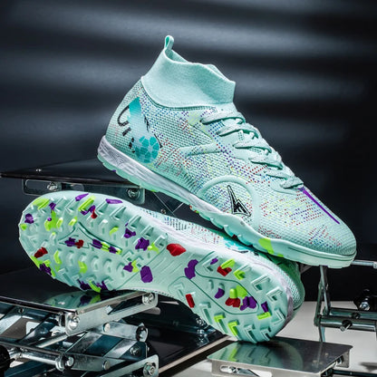 New Men's Football Boots Training Soccer Shoes Breathable Grass Cleats Match Long Spikes Indoor Sneakers Ultralight Drop Shipping