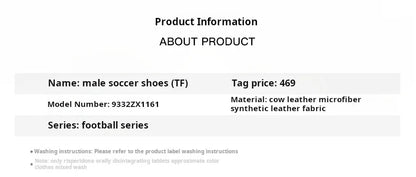 Scarpe da calcio Kelme da uomo Training TF Broken Nails per erba artificiale, antiscivolo, scarpe da calcio per giovani, scarpe da competizione in vitello