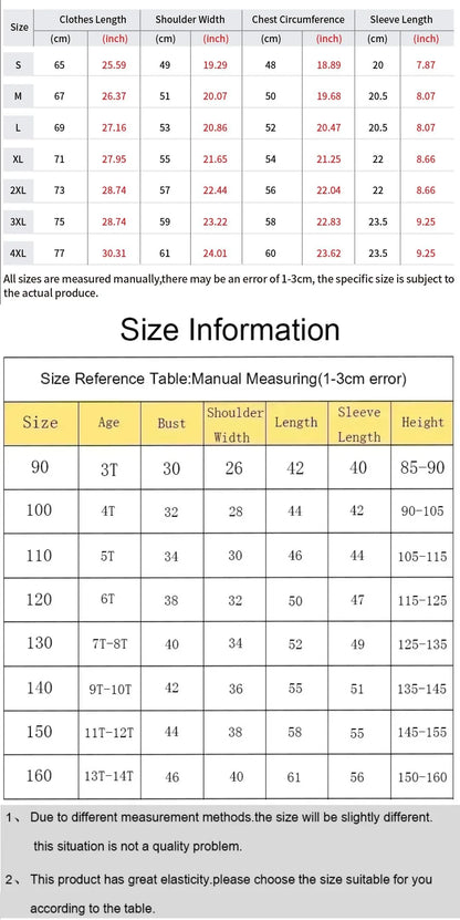 Dragon Ball Anime Super Saiyan 4 T-shirt Summer Men's and Women's Street Loose Casual Versatile Parent Child Clothing Top