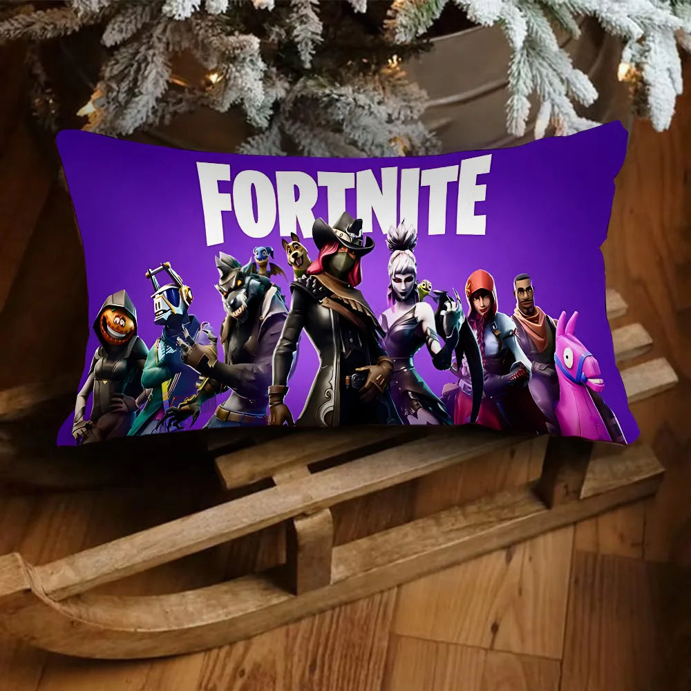 Game Fortnite Luxury Double-sided Printed Rectangle Pillowcase Bedside Pillowcase Sofa Cushion Cover Room Home Decoration
