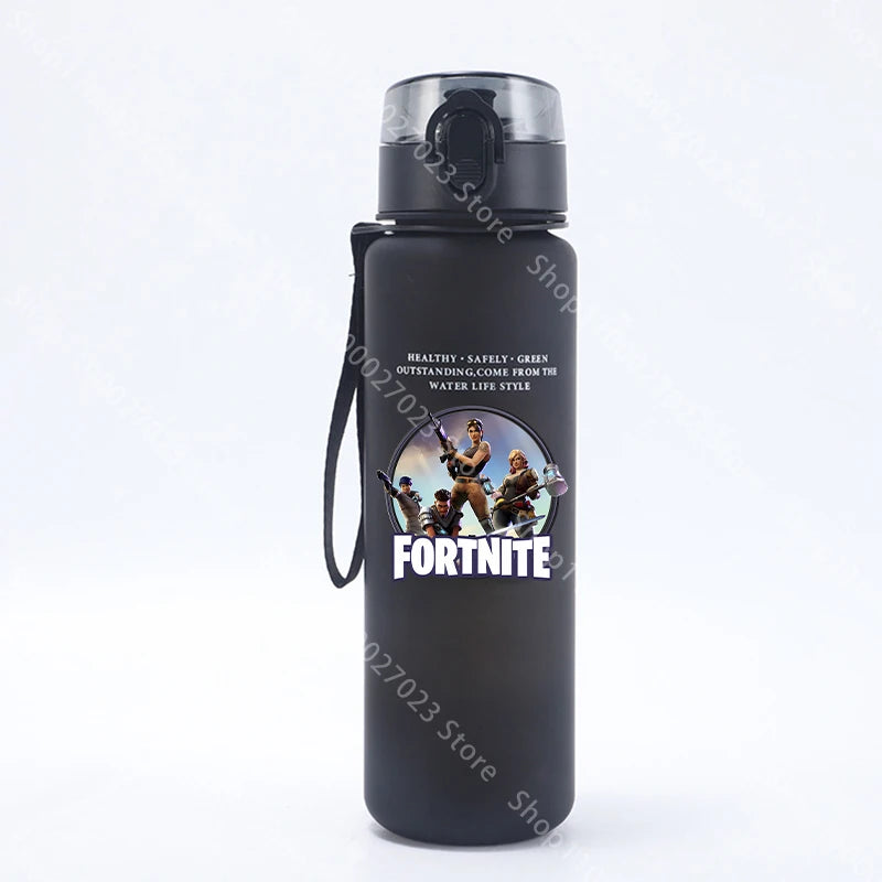 650ML Fortnites Sports Water Bottle Kawaii Motivational Leak Proof Portable Reusable Cups Outdoor Travel Gym Jugs New Cute Gifts