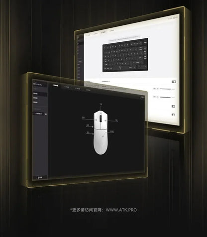 New ATK X1 SE Starlight Wireless Lightweight Mouse PAW3395 26K DPI Hub Page Driver 1000Hz  Gaming Mouse PC Player Accessories