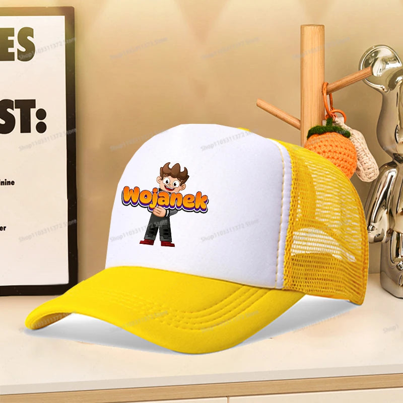 Wojan Teams Mesh Baseball Cap Cute Cartoon Summer Outdoor Sports Sun Hat Fashion Parent-child Activity Breathable Sunbonnet Gift