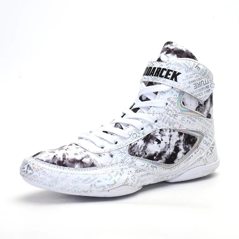 2026 New Arrival Boxing Sport Shoes Youth Wearable Wrestling Shoes Men Indoor Fighting Shoes Non-Slip Men’s Boxing Sneakers