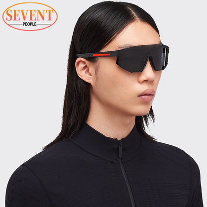 Sports Once-piece Shield Sunglasses Women Men 2026 Luxury Brand Designer Outdoor Cycling Steampunk Sun Glasses For Male Eyewear