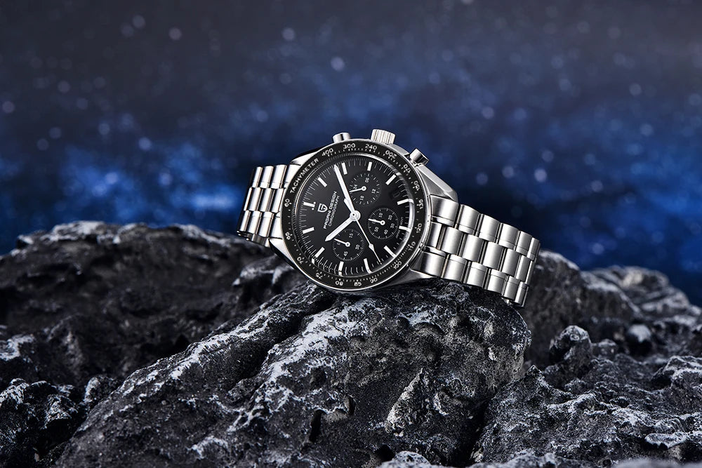 PAGANI DESIGN Moon sat – luksuzni kvarcni kronograf za muškarce, sportski stil, safirno staklo s antirefleksivnim premazom, luminescentni prikaz