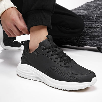 Autumn and Winter Men's Waterproof Sneakers, Soft and Cushion Sport Shoes for Walking, Plus Size 39-48 Casual Shoes for Men