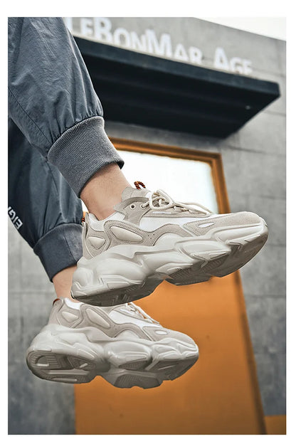 chaussure homme Baskets de luxe pour hommes, chaussures de course respirantes et décontractées, mocassins à la mode