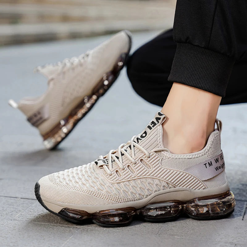Luxury Men's Sneakers Casual Breathable Trainer Race Fashion Loafers Running Shoes for Male Tenis