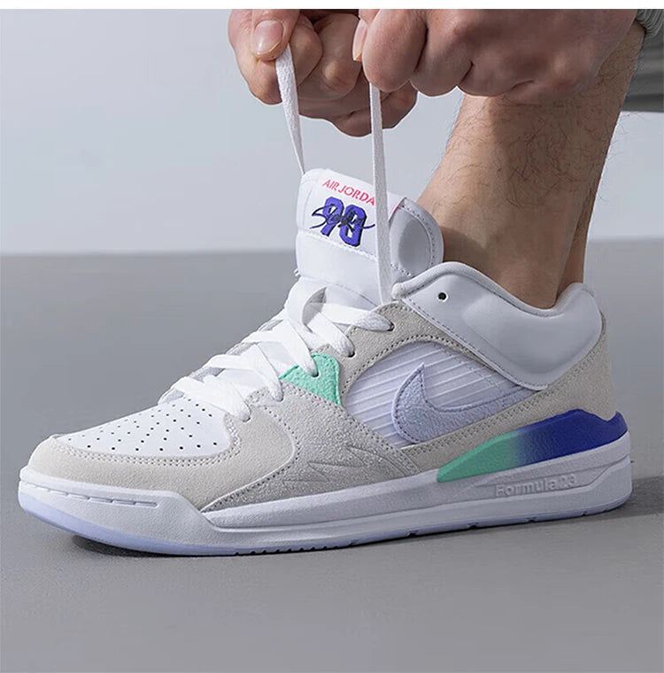 Nike – originálne nové pánske retro priedušné polstrované voľnočasové topánky HF5756-151