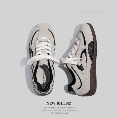 Men's Lightweight Comfortable Soft Bottom Casual Versatile Deqin Shoes Breathable Anti-Slip Wear-Resistant Flat Heel Sports Shoes