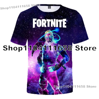 Banana Peely T-shirt Women's Tee Kids Fortnite T-Shirt 3D Printed Men's Battle Royale Game Summer Tops Birthday Gifts