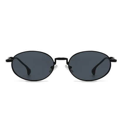 Metal Oval Lens Sunglasses UV Protection Retro Small Frame Sun Glasses Classic Brand Designer Eyepiece for Women Men