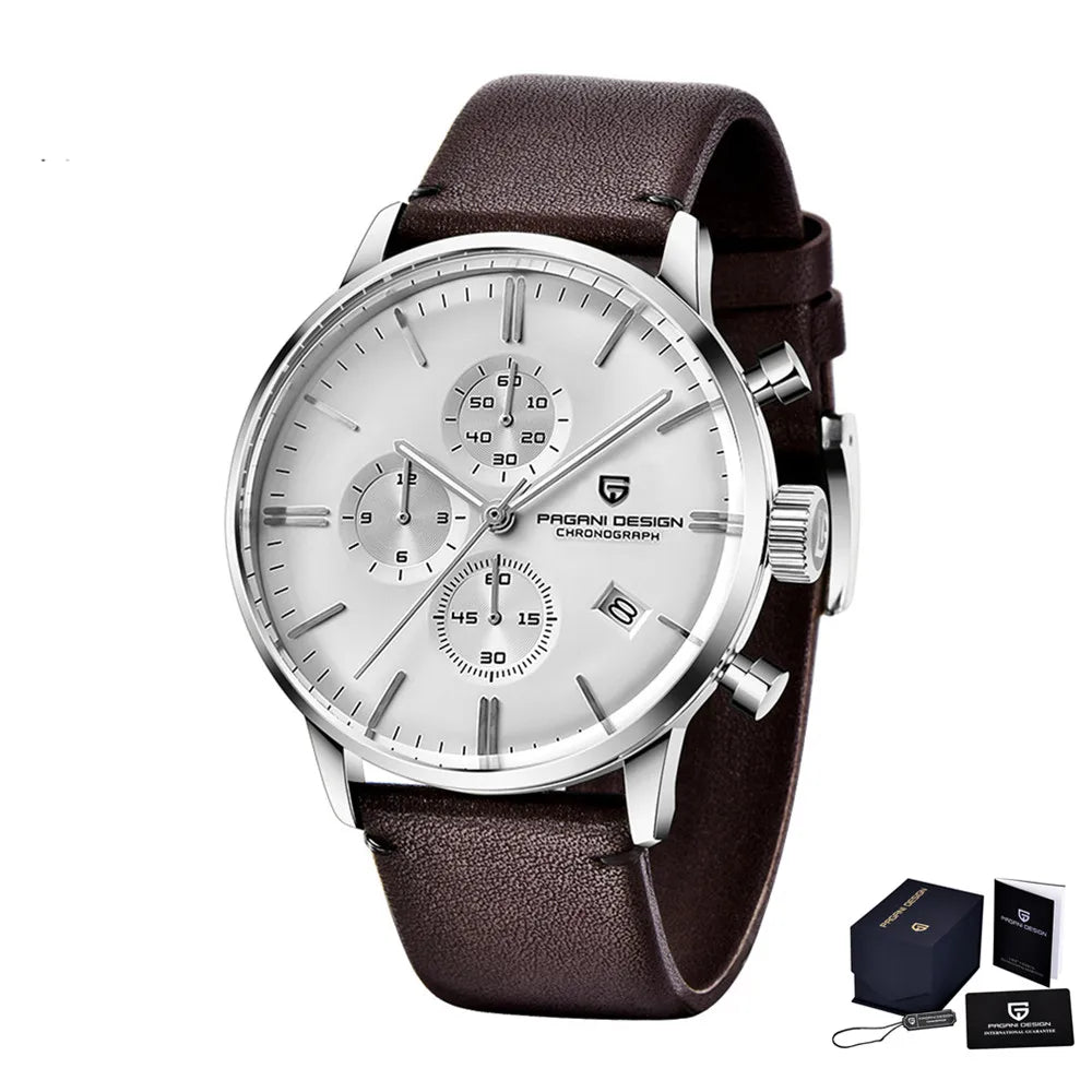 Pagani Design Men's Chronograph Watch  Japan VK67 Movt Waterproof Multifunctional Business Sports Quartz Watch Relogio Masculino