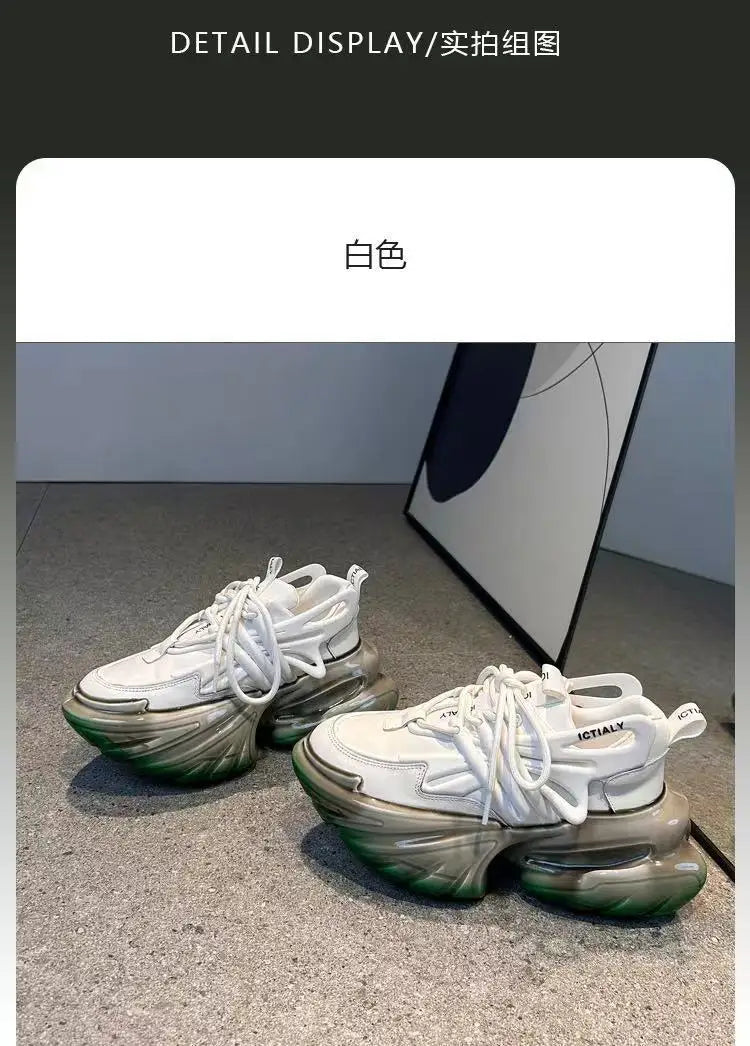 2026 Original Brand Couples Fashion Thick Bottom Sport And Leisure Shoe Designer Height Increase Anti Slip Outdoor Walking Shoe