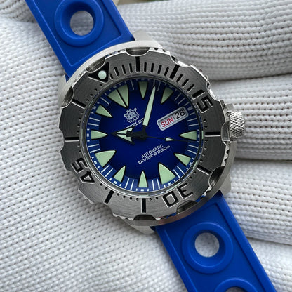 STEELDIVE SD1984 Monster Steel Strap Mechanical Watch NH36 Movt Sapphire Crystal 200M Waterproof Swiss Super Luminous Wristwatch