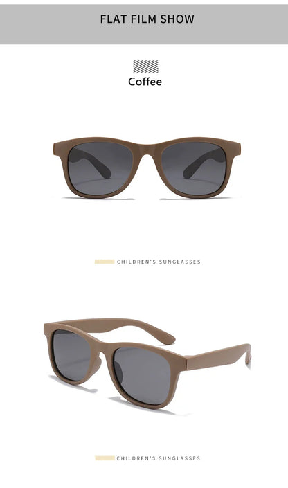 Kids Polarized Sunglasses TR90 Boys Girls Sun Glasses Silicone Safety Glasses Gift for Children Baby UV400 Eyewear Age 3-12